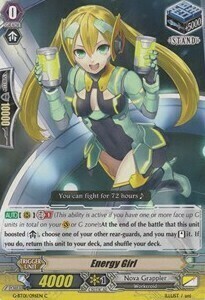 Ragazza Energetica Card Front