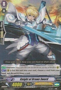 Knight of Drawn Sword Card Front