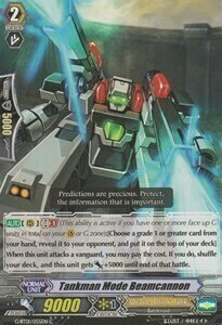 Tankman Mode Beamcannon Card Front