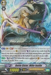 Battle Sister, Mille-feuille Card Front