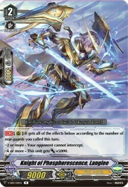 Knight of Phosphorescence, Langlee [V Format] Card Front