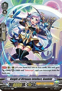 Knight of Virtuous Intellect, Gunhild [V Format] Card Front