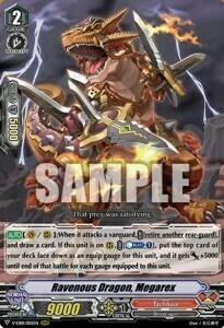 Ravenous Dragon, Megarex Card Front