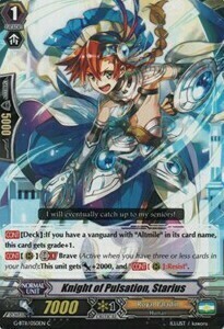 Knight of Pulsation, Starius [G Format] Card Front