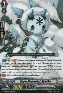 Snow Elemental, Hyakko [G Format] Card Front