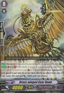 Brass-winged Gear Hawk Card Front