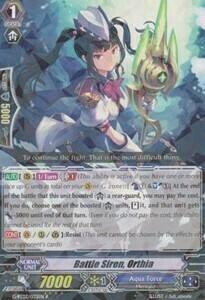 Orthia, Sirena da Battaglia Card Front