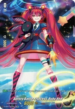 Aurora Battle Princess, Ruby Red Card Front