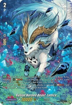 Sylvan Horned Beast, Lattice [D Format] Card Front