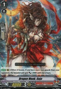 Dragon Monk, Gojo Card Front