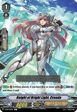 Knight of Bright Light, Creoda [V Format] Card Front