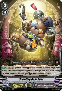 Scowling Gear Bear [V Format] Card Front