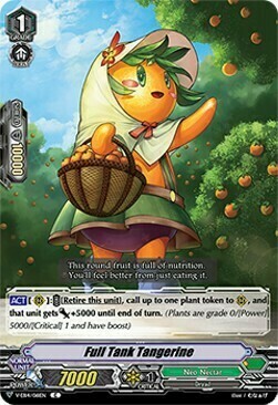 Full Tank Tangerine [V Format] Card Front