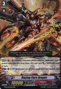 Blazing Flare Dragon Card Front