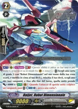 Daijet, Robot Dimensionale Card Front