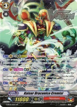 Kaiser Draconico Cremisi Card Front