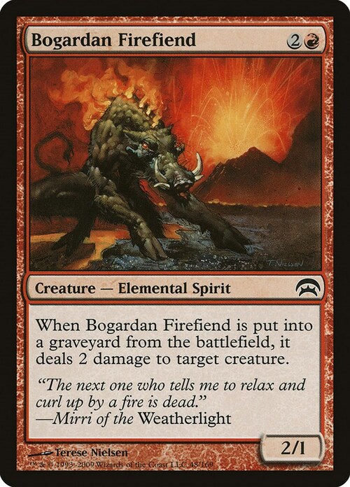 Bogardan Firefiend Card Front