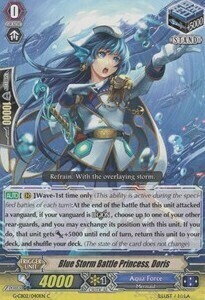 Blue Storm Battle Princess, Doris [G Format] Card Front