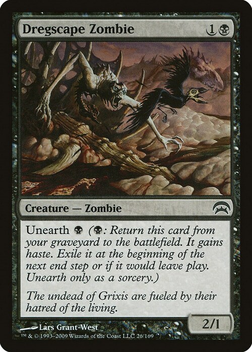 Dregscape Zombie Card Front