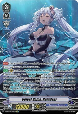 Velvet Voice, Raindear Card Front