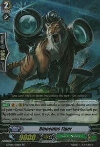 Binoculus Tiger Card Front