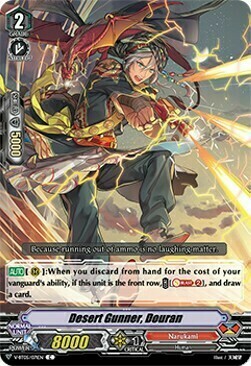 Desert Gunner, Douran [V Format] Card Front