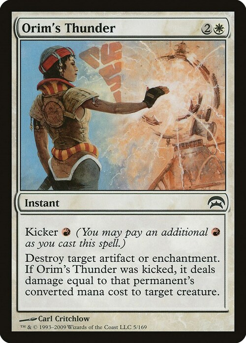 Orim's Thunder Card Front