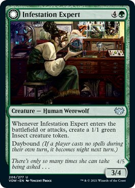 Infestation Expert // Infested Werewolf Card Front