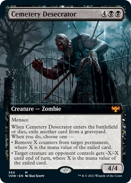 Cemetery Desecrator Card Front