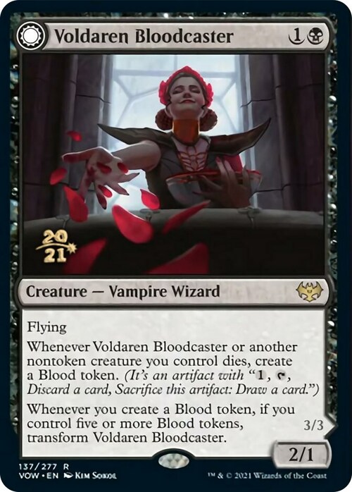 Voldaren Bloodcaster // Bloodbat Summoner Card Front