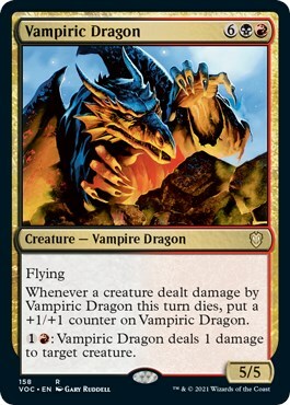 Vampiric Dragon Card Front