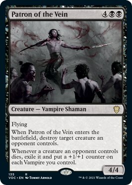 Patron of the Vein Card Front