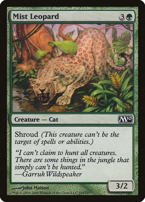 Mist Leopard Card Front