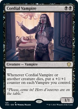 Cordial Vampire Card Front