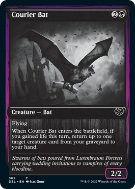 Courier Bat Card Front