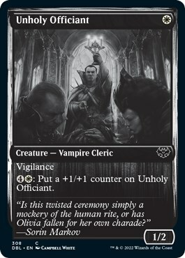 Unholy Officiant Card Front