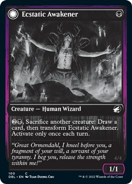 Ecstatic Awakener // Awoken Demon Card Front