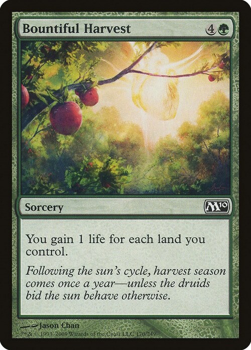 Bountiful Harvest Card Front