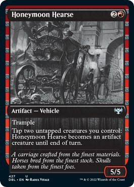 Honeymoon Hearse Card Front