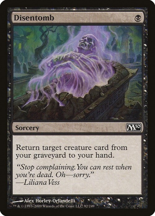 Disentomb Card Front