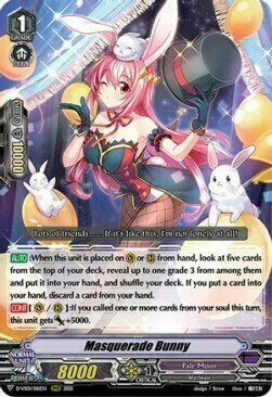 Masquerade Bunny [V Format] Card Front