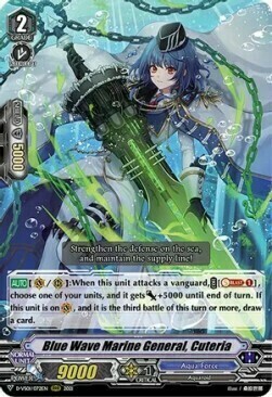 Blue Wave Marine General, Cuteria Card Front