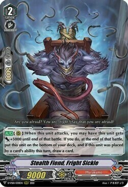 Stealth Fiend, Fright Sickle [V Format] Card Front