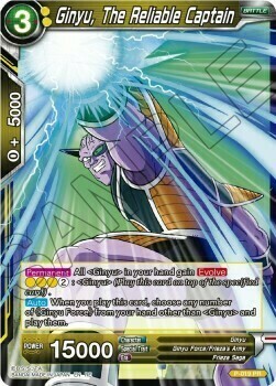 Ginyu, The Reliable Captain Card Front