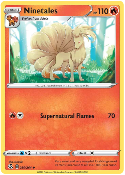 Ninetales Card Front