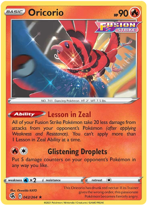 Oricorio Card Front