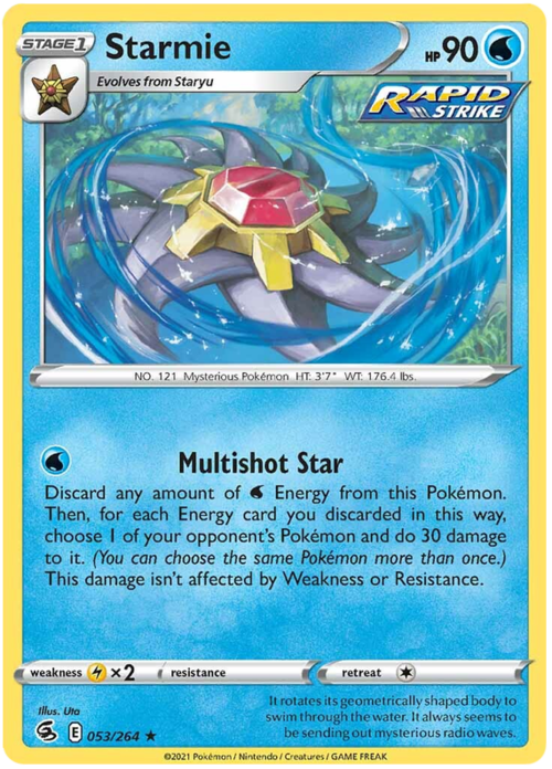 Starmie Card Front