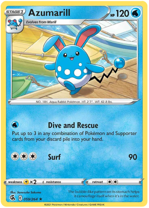 Azumarill Card Front