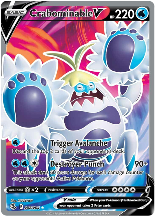 Crabominable V Card Front