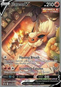 Flareon V Card Front